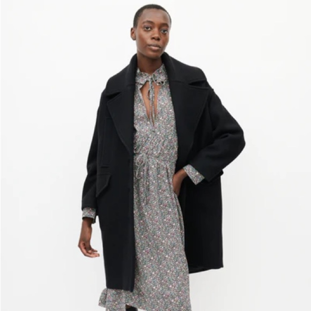 Iro black wool coat
